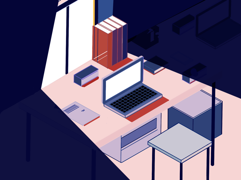 office table by Jaelyn Liu on Dribbble
