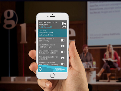 The Guardian Live Wall app design app development events journalism mobile design os design product design product development ui design ux ux design web design