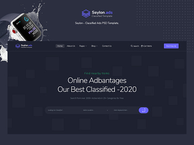 Classified Ads PSD Template. by Towkibur Rahman on Dribbble
