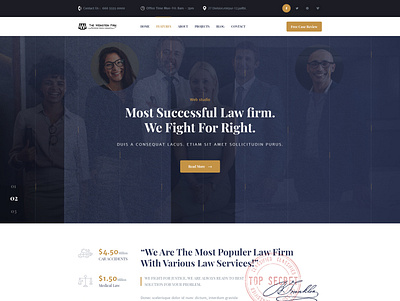 Lawyer PSD Template