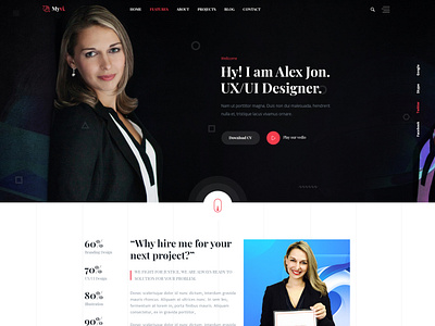 Personal Portfolio PSD Template