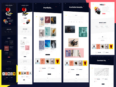 Personal Portfolio Figma Template business corporate creative design ecommerce fashion illustration logo marketing modern ui