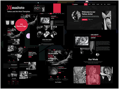 Maitoto Tattoo & Art HTML Template