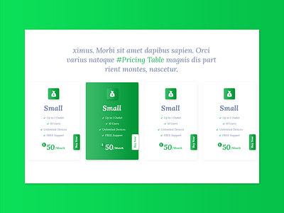 Pricing Table button buttons clean flat modern price pricing pricing table pricing tables