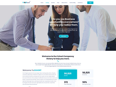 Consulting, Business & Finance PSD Template