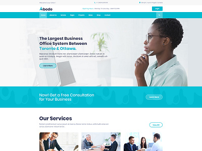 Consulting, Finance, Business PSD Template