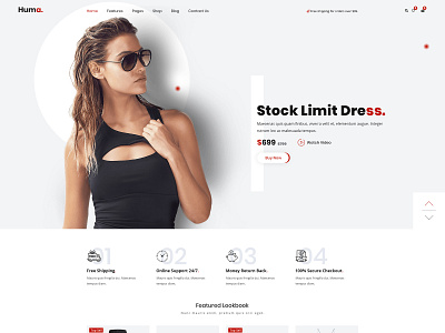 Huma - e-Commerce Fashion PSD Template