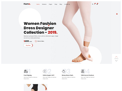 Huma - e-Commerce Fashion PSD Template