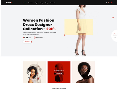 Huma - e-Commerce Fashion PSD Template