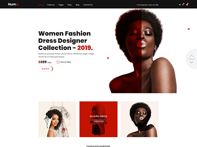 Huma - e-Commerce Fashion PSD Template