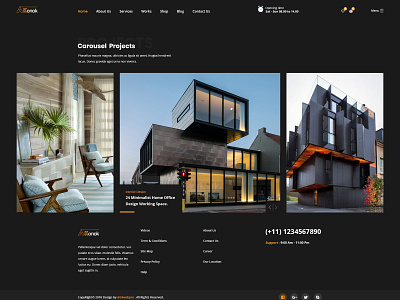 Architecture & Interior Bootstrap4 HTML Template architecture building construction corporate creative decor furniture house interior interior design photography portfolio real estate showcase