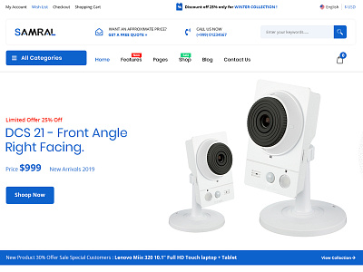 Samral - Electronics eCommerce PSD Template