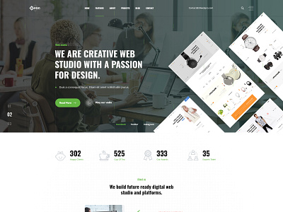 web studio psd template advertising agency architecture blog blogging construction business corporate creative agency design bureau design studio gdpr marketing portfolio web design web studio