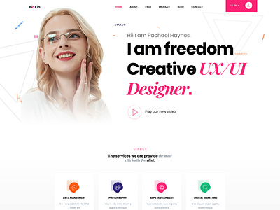 Single Freelancer, Coder & Portfolio PSD Template