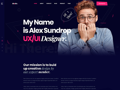 Single Freelancer, Coder & Portfolio PSD Template