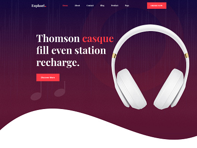 Single Product Landing PSD Template ecommerce hands free headphones marketing online business online shop online shopping online store shop shopping single product smart devices speakers woocommerce