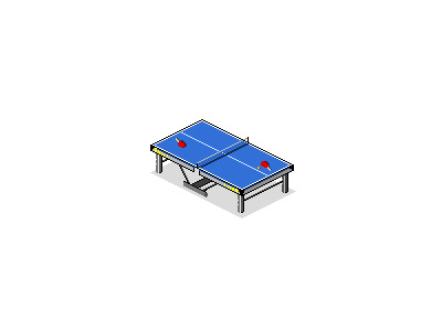 Pixel Ping Pong fun isometric pixel pixel art