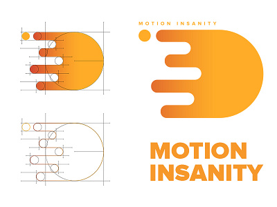 Motion insanity branding colors design gradients ideas illustration logo minimal ui vector