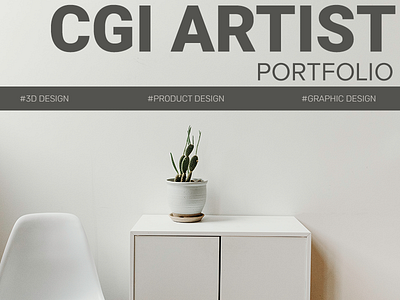 CGI Artist 3d graphic design minimal products motion graphics product design