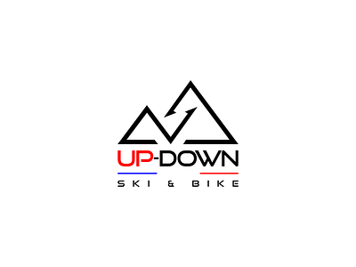 Up-Down branding design illustration logo typography vector