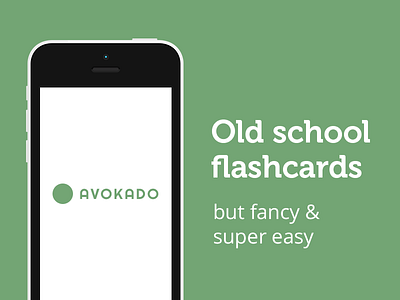 Avokado - old school flashcards but fancy & super easy app edutech flashcard learning web