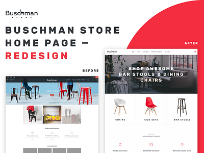 Buschman Store Redesign - Home Page