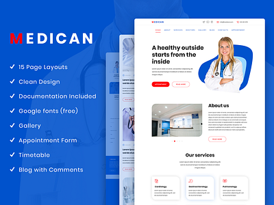 Plain Medical PSD Template