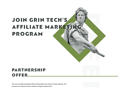 Affiliate with GRIN tech