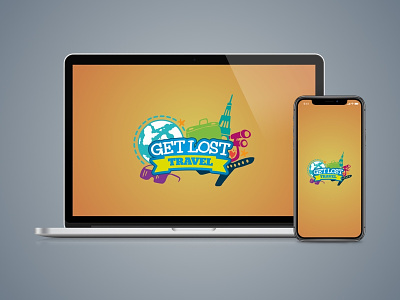 Get Lost Travel Branding brand design branding design graphic design logo logo design