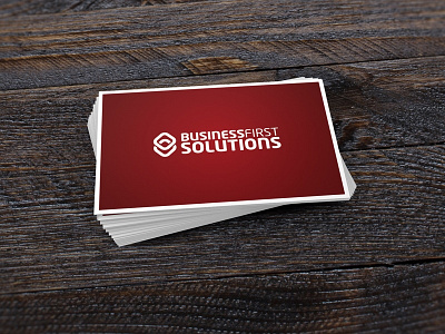 Business First Solutions Logo Design brand design branding business cards logo logo design print