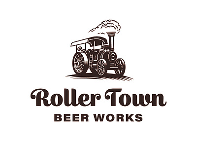Rollertown Logo branding design drawing illustration illustrator logo