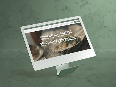 Web Design // Saltblock Hospitality graphic design marketing materials photography ux design web design website design