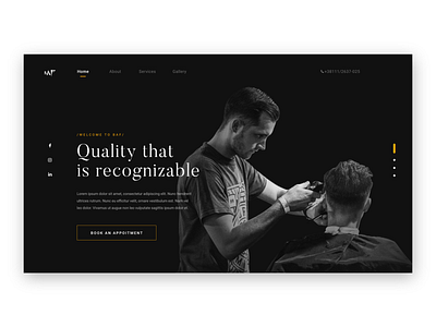 Baf Hairdresser Landing Page