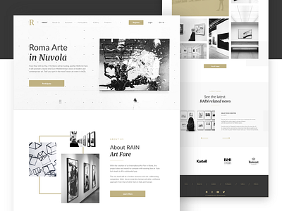 Art Event Landing Page Concept