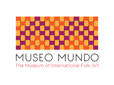 Museo Mundo logo art folk art international logo museum weave