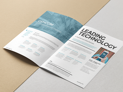 GENCOM - Corporate Brochure branding brochure design design graphic design logo typography