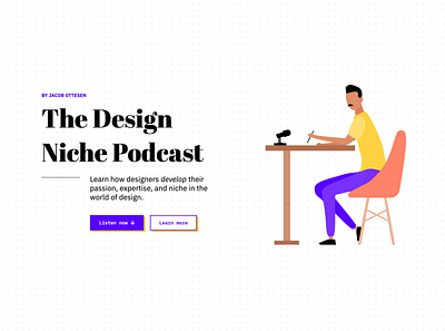 The Design Niche Podcast design illustration interface podcast