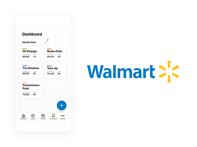 Walmart Auto Care App Concept mobile design ux design walmart design