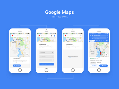Google Maps Feature Concept design ui ux