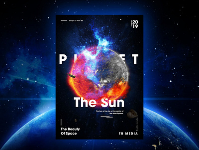 The Beaty of Space - Poster 2019 beautiful creative design discovery graphic minimal poster space