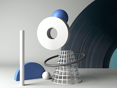 Vinyl Record Dawn 3 colors 3d arnold arnoldrender geometric glaxy illustration maya record shape texture vinyl