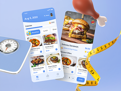 Food selection app appdesign design diet food graphic design screen ui ux