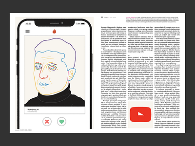 «President Of The Tinder's Era» 2019 2020 design editorial editorial illustration election graphics illustration magazine politics portrait