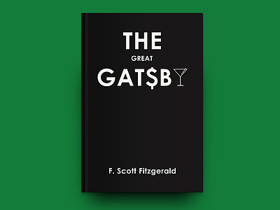 «The Great Gatsby» / F. Scott Fitzgerald book book cover book cover design cover design dribbble graphic design graphics invisible man typography visual communication