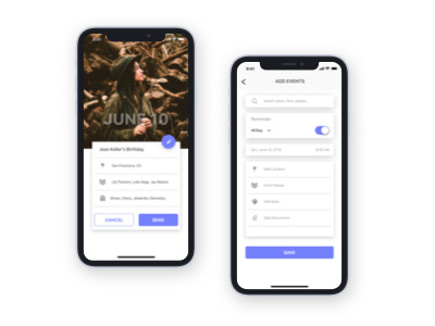 Adding Event events iphone x minimalist sketch ui design ui designer