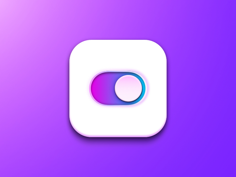 On/Off Icon design events icon icon-app iphone-x minimalist product-designer purple sketch ui-design ui-designer ux-designer