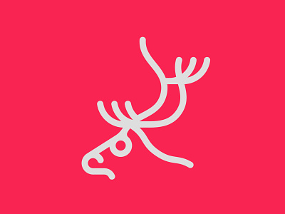 Deer animal branding design graphic design icon illustrator linework logo logo design monogram