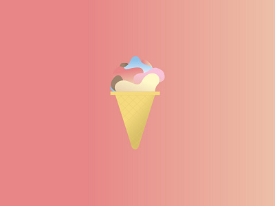 Ice Cream hot ice cream illustration summer yummy