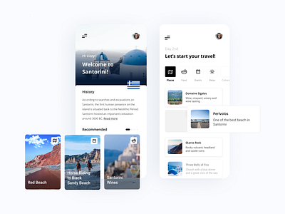 Travel Guide - app Design