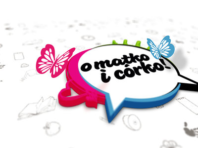 Butterfly (OMIC logo 3D) 3d logo butterfly conversion o matko i córko